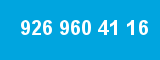 926 960 41 16 926 960 41 16